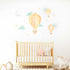 Hot Air Balloon Yellow - Wall Decal Sticker